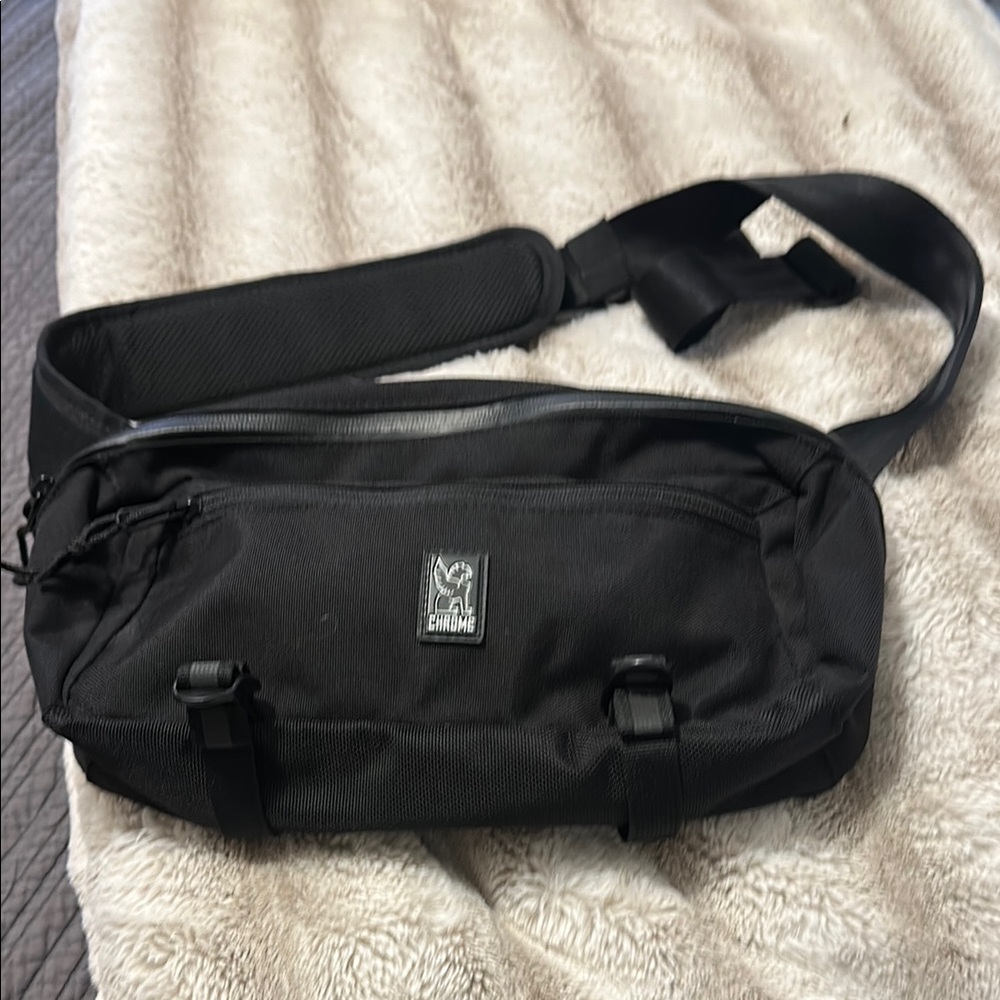 Chrome Black Men's Belt Bag